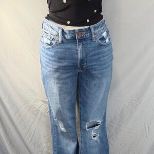 Stylish Blue Flare Women's Jeans